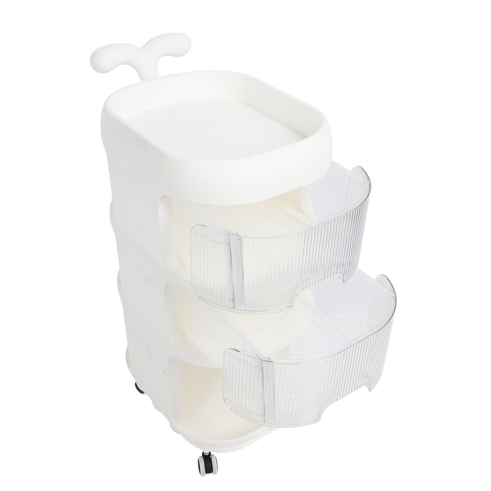 Carro de Almacenamiento con Ruedas, Carro Utilitario con Ruedas, Organizador de Refrigerios Móvil Multifuncional, Carrito Organizador de Pañales para bebé para Cocina, Baño y