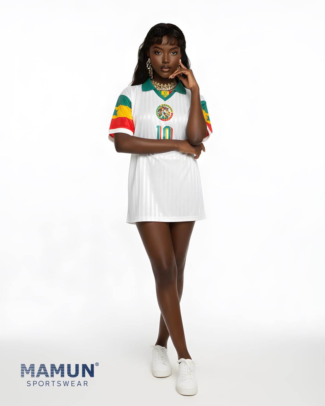 MAMUN Maillot de football rétro du Sénégal