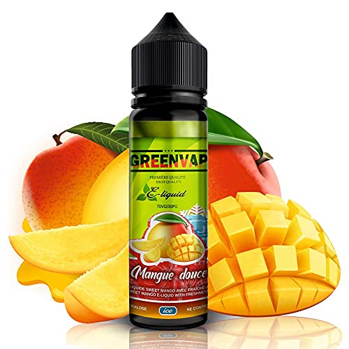 E-Liquid saveur MANGUE douce une saveur glaciale de mango | Recharge Eliquide Français pour cigarette électronique - Sans nicotine ni tabac