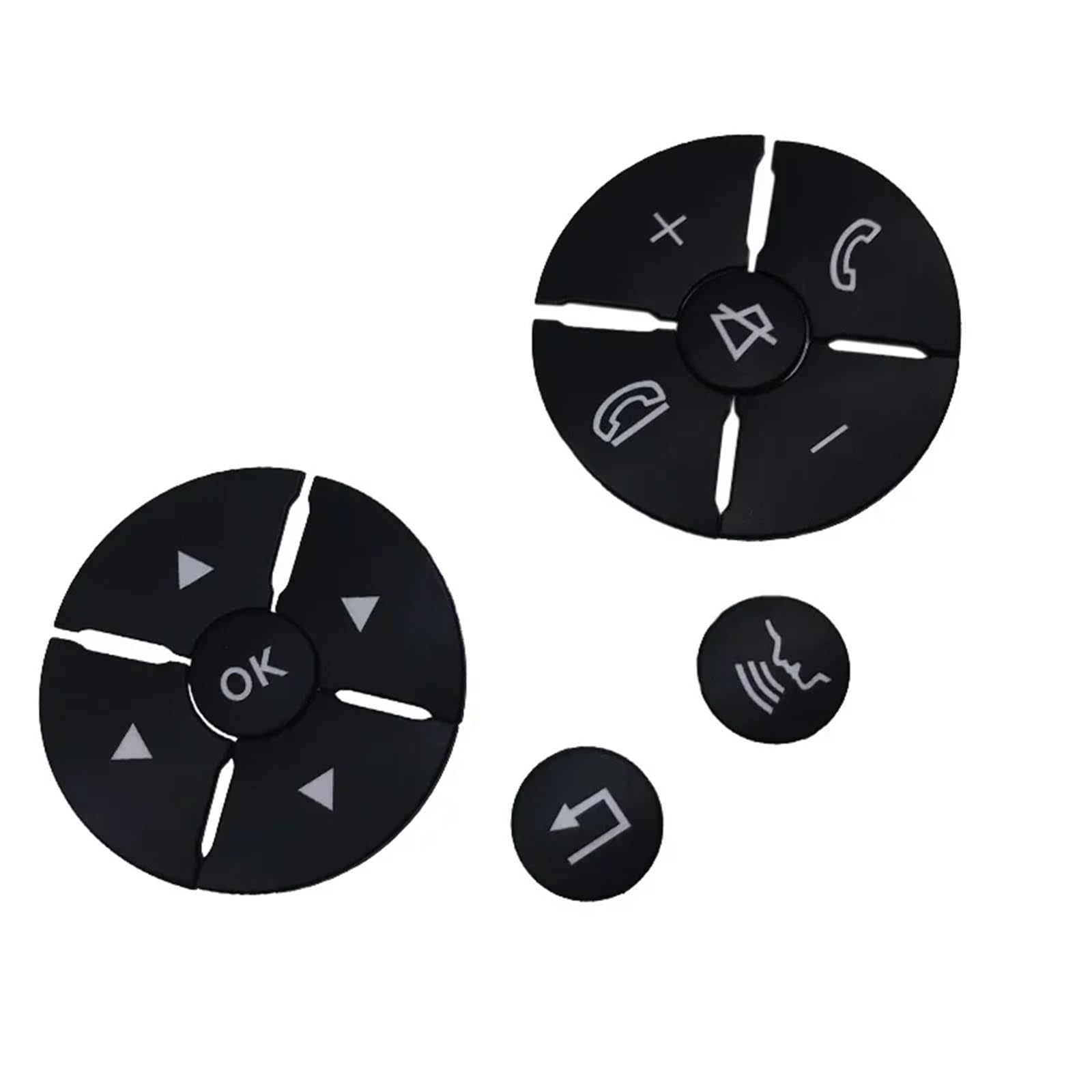 Compatible avec Benz Classe S W221 Classe GLK X204 2008 2009 2010 2011 2012 Autocollant garniture bouton volant intérieur Autocollants Intérieur