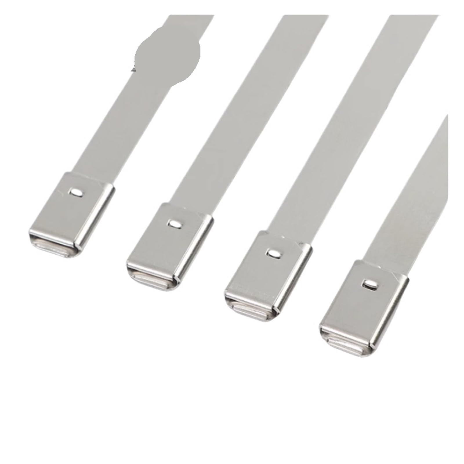 Ghhzml 100Pcs Metal Cable Ties 10Pcs Stainless Steel Cable Twist Tie Multi-Purpose Locking Metal 10Mm Lock Zip-Exhaust Wrap Coated(,10X700mm)