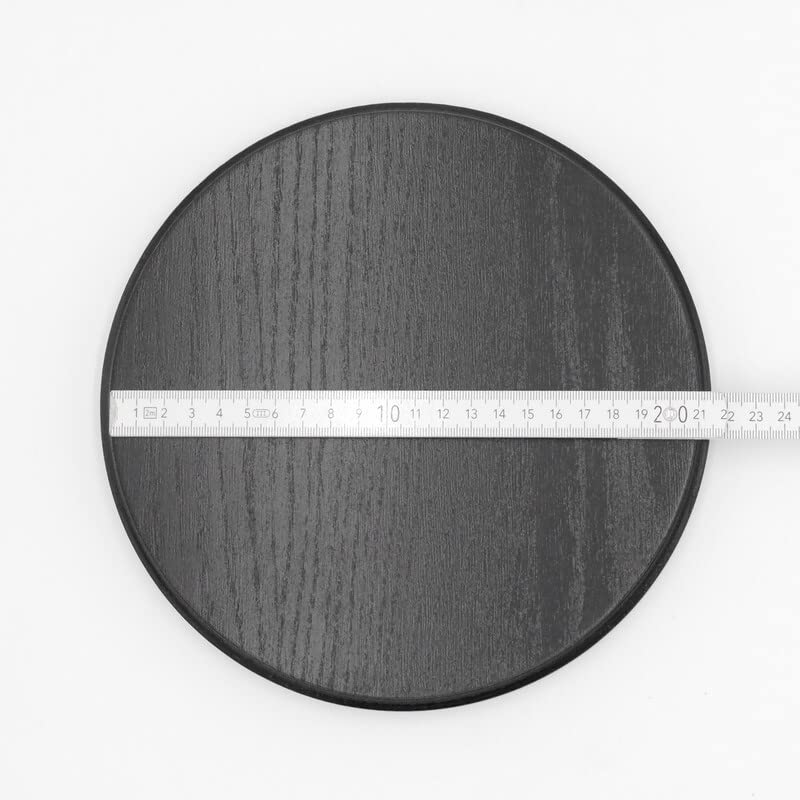 Generisch Targhetta rotonda scuro AF 21 cm con foglia di quercia, copertina grande con cuneo per trofei