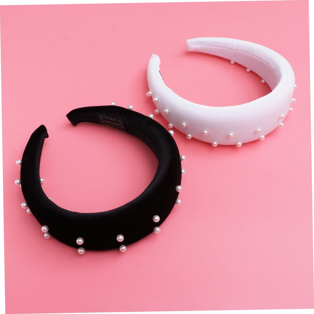 Beaupretty 4piezas Diadema De Perlas Para Mujer De Negro y Accesorio De Moda Para Fiestas y Eventos