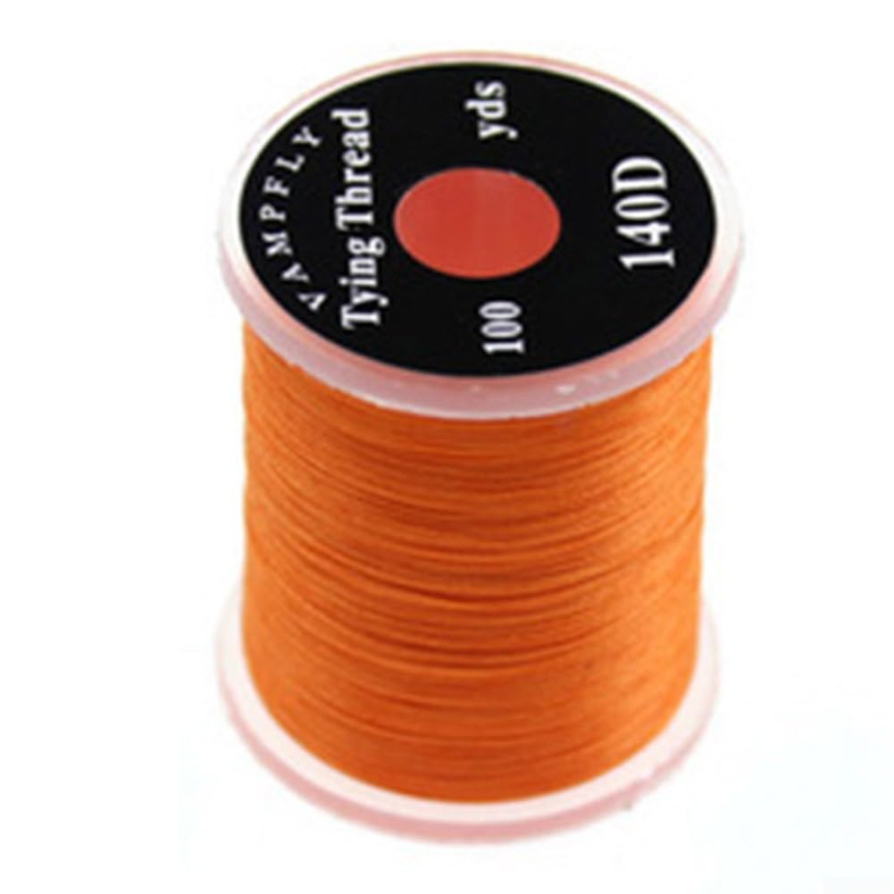 Fly Tying Thread, 100m Large Spool Polyester Fishing Line for Fly Dressing  and Tackle Binding, Unwaxed 140D Strong Abrasion Resistant, Anglers and DIY  Fly Makers(orange) : Amazon.ie: Sports & Outdoors