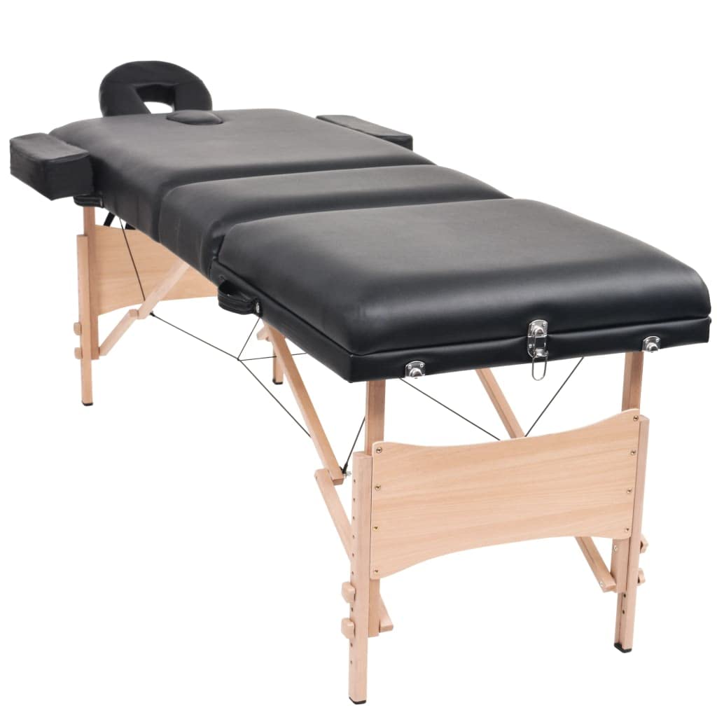 Table de Massage Pliable et Tabouret 10 cm d'épaisseur Noir,Santé & beauté,Hygiène personnelle,Massage & Relaxation,Tables de Massage,24.95 kg-110157