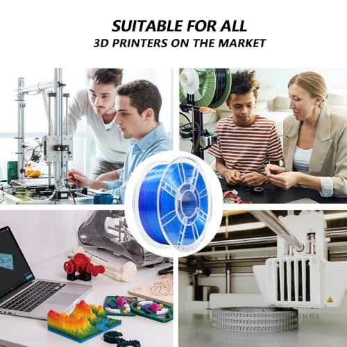 Image of iBOSS Silk PLA+ Filament 1.75mm Blue Purple Dual Color PLA Plus 3D Printer Filament 2 in 1 Coextrusion 1KG Spool(2.2lbs) 3D Printing Filament Dimensional Accuracy + /- 0.02mm Fit Most FDM Printers