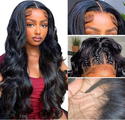 Body Wave Lace Front Wig 13x4 Closure Wigs Human Hair Pre Plucked with Baby Hair 180 Density HD Lace Front Wigs Human Ha