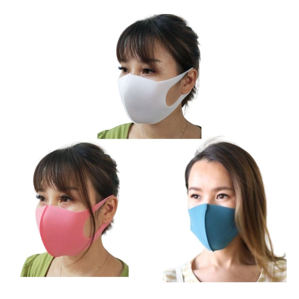 Women Comfortable Anti Pollution 3 Layer Face Masks, Multicolors Facemask For Men/Women (Pack of 3)-image-16
