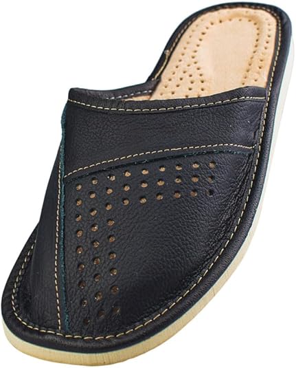 APREGGIO - Men's Leather Slippers - Slippers Leather - Men's Slippers - Slippers Men Slippers - Slippers