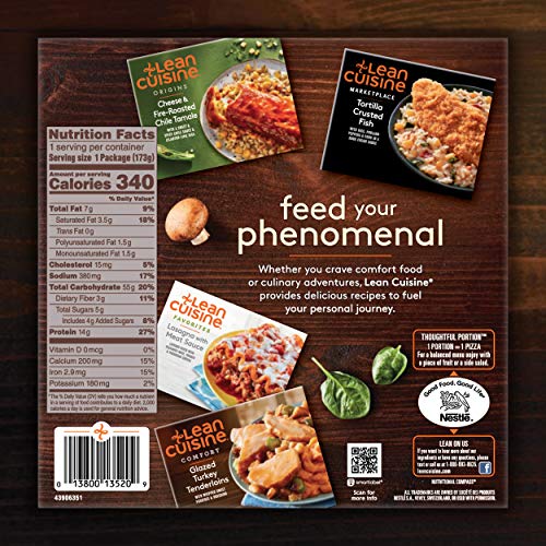 LEAN CUISINE COMFORT Deep Dish Spinach & Mushroom Pizza, 6.13 Oz. Box | Delicious Frozen Meals