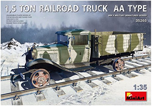Camion ferroviaire Miniart 1:35 maquette plastique Type AA 5 tonnes