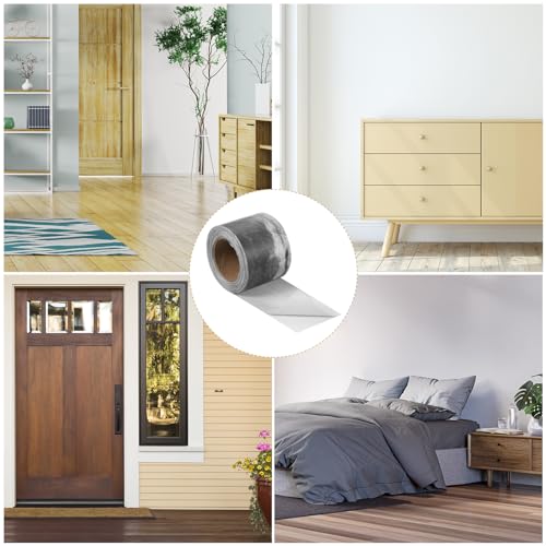 Image of uxcell Wood Grain Tape, 2 inch x33 Ft Self Adhesive Wood Grain Repair Patch for Baseboards, Doors, Floor Repair, Furniture Home Decor Gray