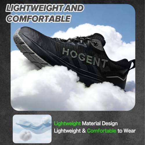 Hogent Steel Toe Shoes for Men, Lightweight Slip Resistant Work Shoes - image 7