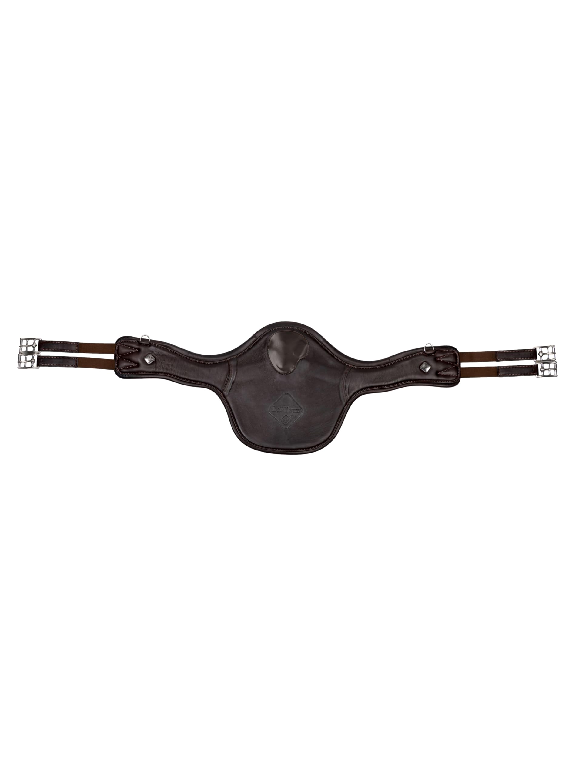 LeMieux Gel-Tek Anatomic Long Stud Girth with Magnet - Equestrian Horse Riding Girth - Brown - 105cm