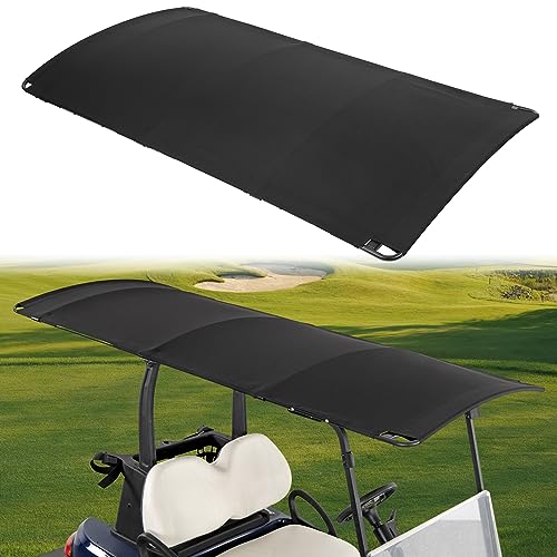 KEMIMOTO Canvas Golf Cart Sun Top 85 Extended Golf Cart Roof Mounting Brackets Included Compatible with Club Car Precedent Onward Tempo