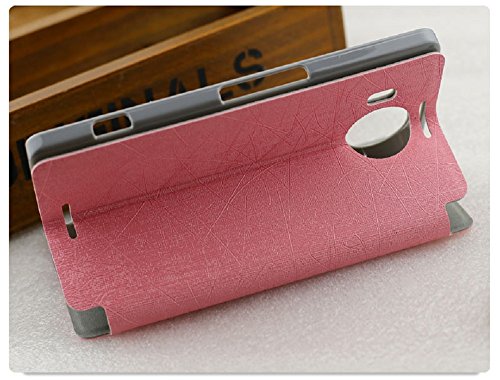 Image of Heartly Premium Luxury PU Leather Flip Stand Back Case Cover for Microsoft Lumia 950 XL /Lumia 950XL - Cute Pink