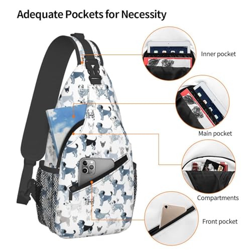 Mochila cruzada con estampado de perro Dachshund miniatura 4