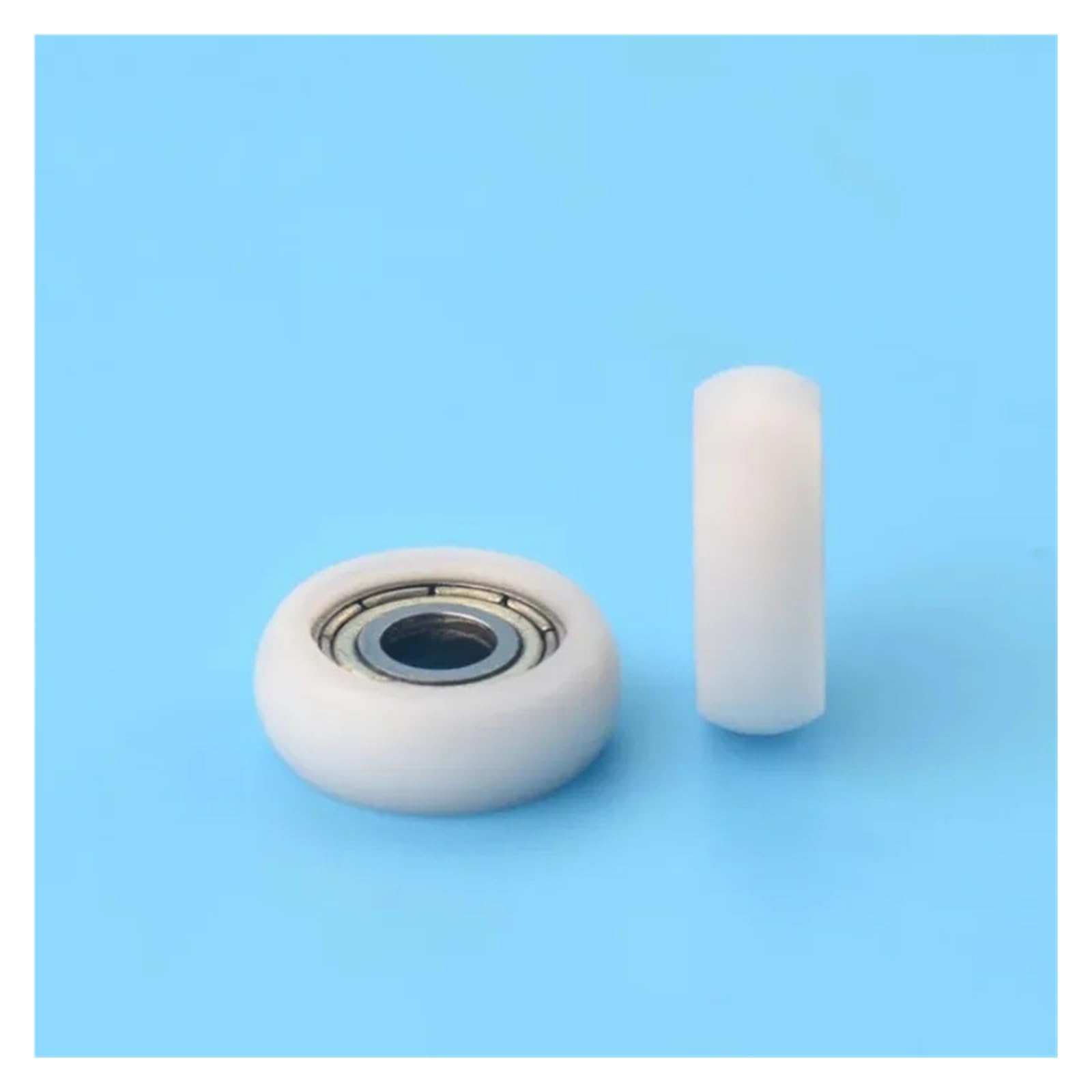 5-częściowy zestaw gumowanych kół pasowych, rolka POM, aluminiowe profilowane koło szlakowe 5 x 17 x 6 mm