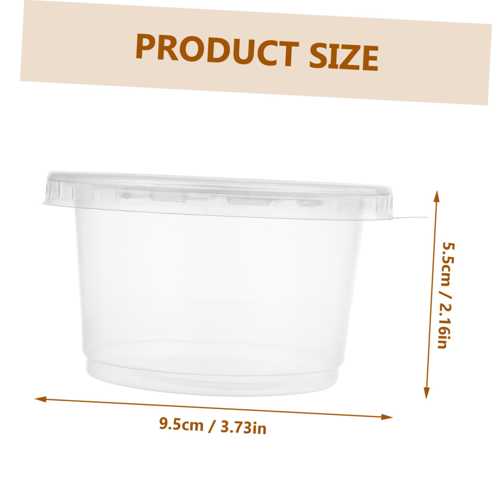 KOCKSHION Porridge Soup Holder 100pcs Disposable Soup Cups Leakproof Transparent for Home Buffet