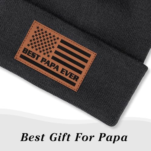 Image of Papa Gifts from Grandkids American Flag Cap Papa Hat for Grandpa