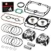 Top End Rebuild Kit Cylinder Gasket & Piston W/Rings for Polaris RZR 4 S 800 Ranger 800 2011-2017