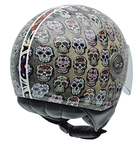 NZI 050004G582 Zeta Casco Moto, Multicolore