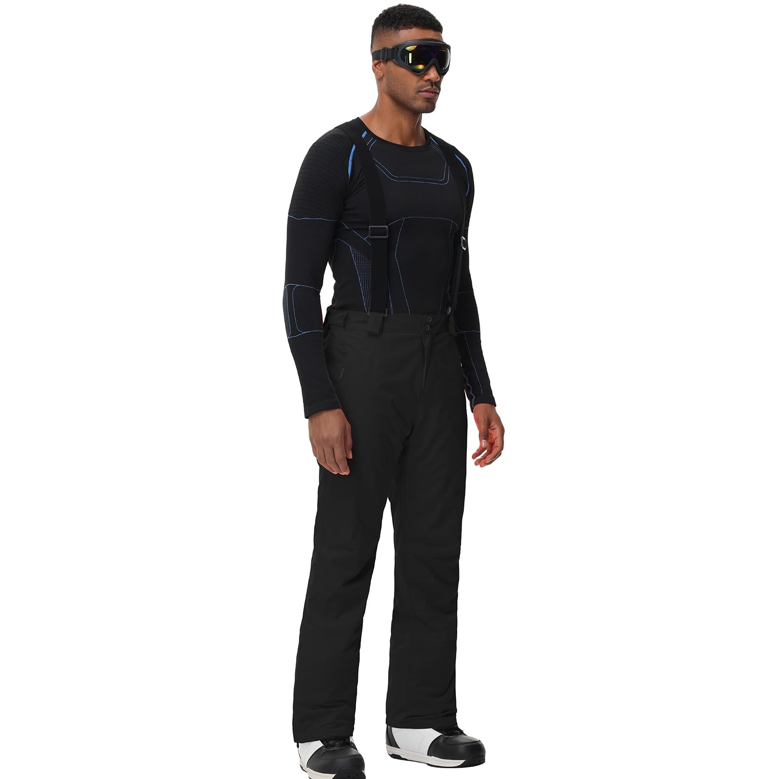 HOTIAN Herren Skihose Wasserdicht Atmungsaktiv Warm Winter Snowboardhose