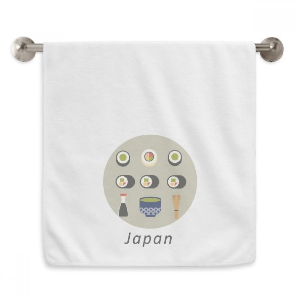 Linge de toilette sushi japonais de prestige au fini blanc impeccable