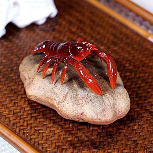 Chinese Zisha Kungfu Fun Tea Set Decoration Color-changing Tea Pets Home Tea Tray Decoration Creative Tea Play (Crayfish)