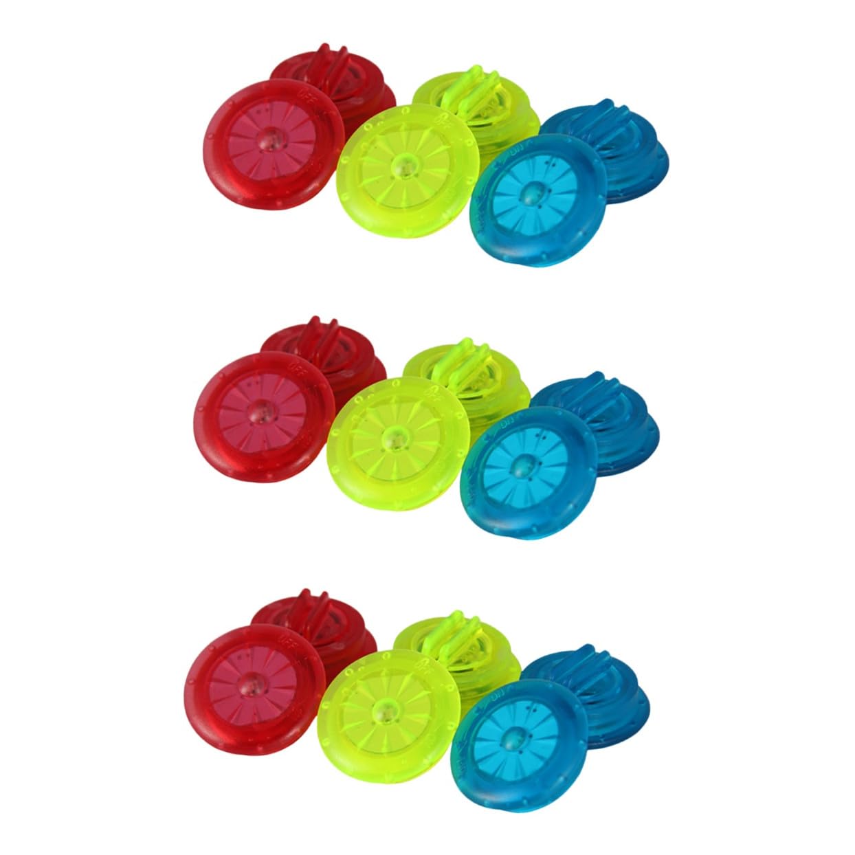 BESPORTBLE Lot De 3 Mini-Feux De Vélo À LED avec Fil Lumineux Voyants De Cyclisme Mode Flash Ip67 pour La Sécurité De La Conduite De Nuit 6 Pièces X 3