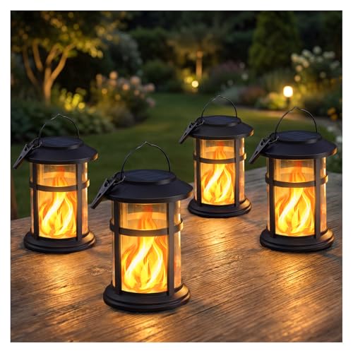 Otdair 4 Pack Solar Lanterns Outdoor...