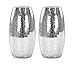Produktbild Deko Glas Crackle rund hoch 2 Stück