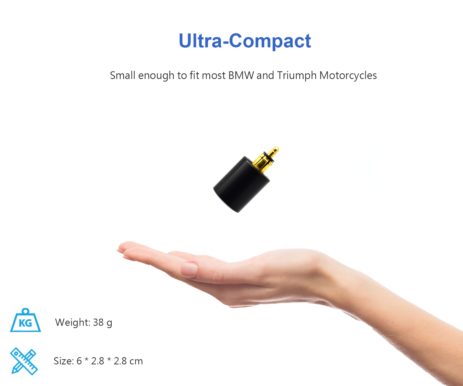 Cliff Top Caricabatterie USB USB-C da 28 W e QC 3.0 DIN in alluminio