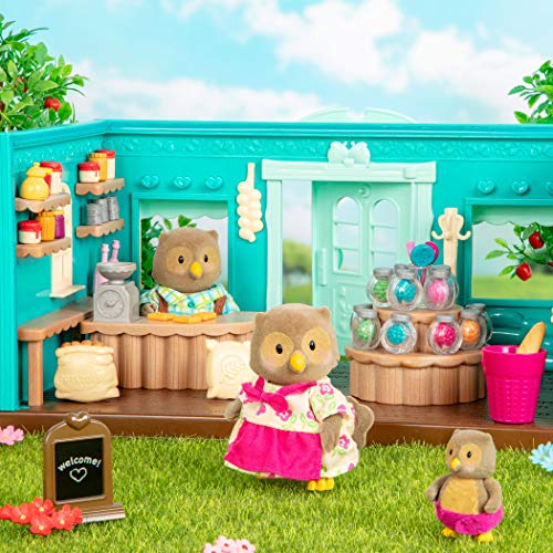 Li’l Woodzeez 90-teilig Kaufladen Supermarkt Set mit Zubehör – Kasse, Lebensmittel, Dekoration, Geschirr und mehr… – Bild 7