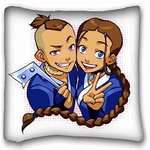 Custom Characteristic ( Avatar Anime Avatar The Last Airbender ) Popular 16x16 inch One Side Pizza Rectangle Pillowcase suitable for Queen-bed PC-White-14948