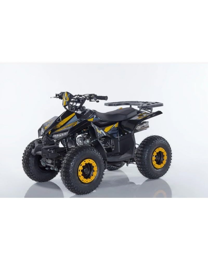 T-MOTO - Quad a Benzina Naples a con Retromarcia - Quad Adulti e Giovani Piloti, Potente e Versatile per Percorsi Off-Road 4 Tempi (Giallo)