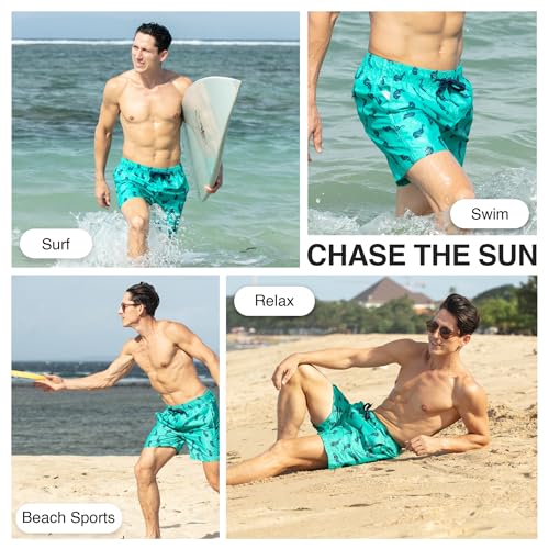 Image of Kanu Surf Men's Big Viper Extended Size Stripe Swim Trunk