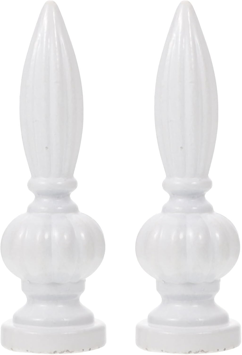 OSALADI Lamp Finials 2pcs Lamp Shade Finial Decoration Nut Screw Cap for Chandelier Table Floor Lamp DIY Lighting Accessories White Lamp Parts