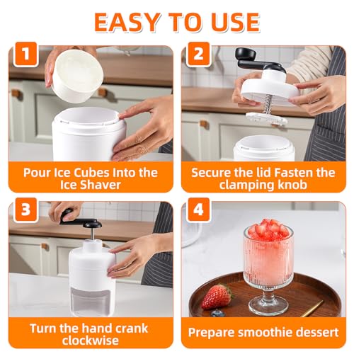 Manual Snow Cone Machine Maker for Shaved Ice, Snowcones, Slushes - image 4