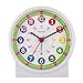 Tinload Analog Alarm Clock for Kids, Telling Time Teaching Design, Silent Non Ticking,Gentle Wake, Increasing Beep Sounds, Battery Operated Snooze and Light Functions
