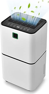 GiantexUK 12L/Day Dehumidifier, 3 Mode Laundry Drying Dehumidifier with Continuous Drainage and 12H Timer, Ultra Quiet Electric Dehumidifier for Home Damp