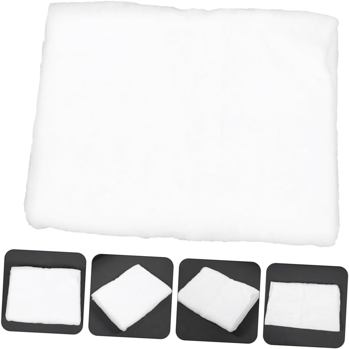 2pcs Thick White Artificial Snow Blanket 1.5x1m Faux Snow for Indoor Christmas Decoration Winter Party Mat Indoor Décor