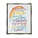 Stupell Industries Somewhere Over the Rainbow With Rainbow, Design by Erica Billups