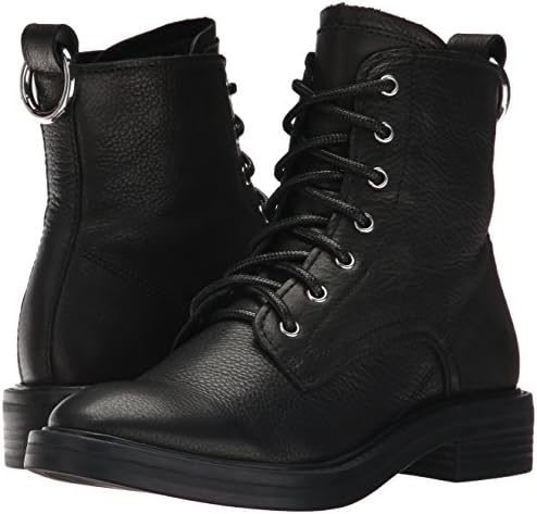 Dolce Vita Women's Bardot Combat Boot, black leather, 9.5 Medium US | Image 6