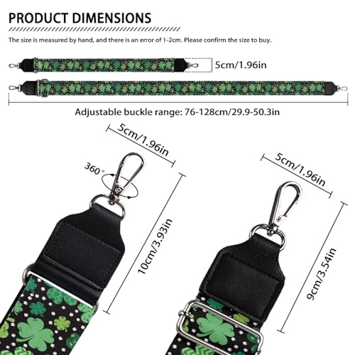 Image of Adjustable Purse Strap Replacement, Wide Shoulder Canvas Bag Strap, Crossbody Handbag Strap