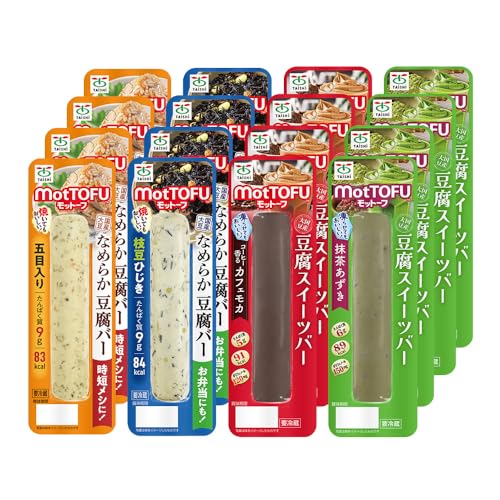 [定期便:3回][たんぱく質]なめらか豆腐バー「モットーフ」全16本(4種×各4本) | 健康 豆腐バー 植物性タンパク質[53017]