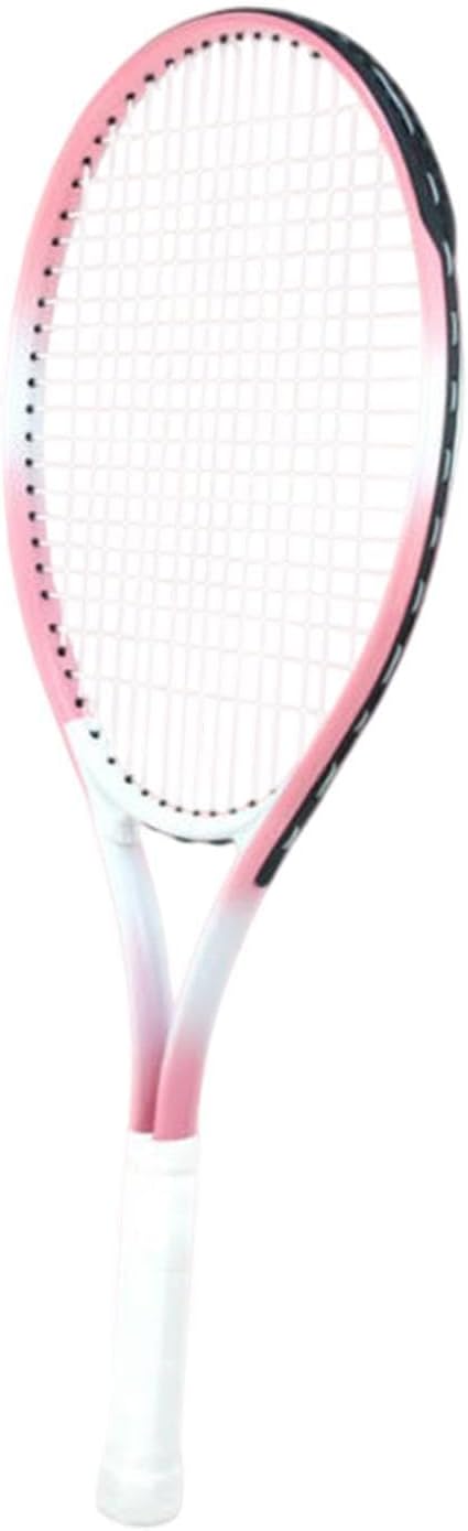 Tennis Racket Practical Lightweight Nylon Strings for Park Practice Backyard Pink White | Sporting Goods | Tennis & Racquet Sports | Tennis | Racquets