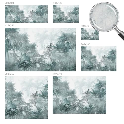 Papier peint jungle moderne Tulup pour créer une ambiance de salon chaleureuse - 6
