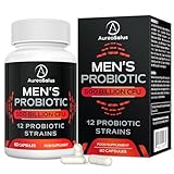 Probiotic for Men, 500 Billion CFU 12 Strains, Men's Probiotic with Cranberry, Turmeric, Goji Berry, Probiotics for Gut & Digestive Health, Gluten and Dairy Free, 60 Capsules (60 Count (Pack of 1))
