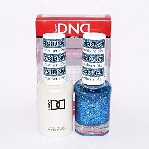 DNDDuo Gel (Gel & Matching Polish) Glitter Set 468 - Northern Sky by DND Gel